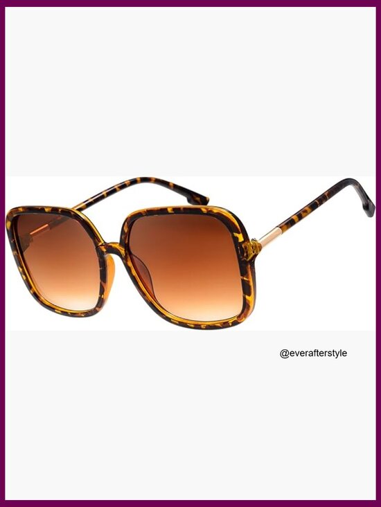 Oversized Square Jackie O Butterfly Fashion Sunglasses with UV400 Protection main image 7